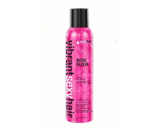 Sexy Hair Vibrant Rose Elixir Масло-спрей сухе для волосся і тіла, 150 мл, фото 