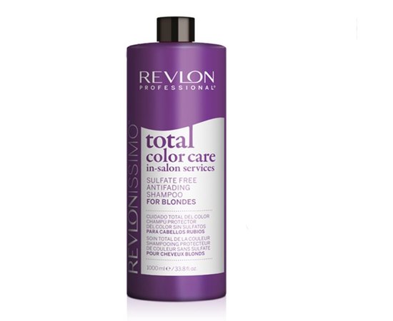 Шампунь безсульфатный анти-вымывание цвета для блондинок Revlon Professional Revlonissimo Total Color Care In-Salon Services Sulfate Free Antifading Blondes, 1000 ml