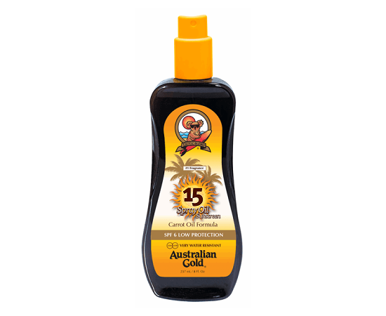 Солнцезащитный спрей с морковным маслом SPF15 Australian Gold SPF15 Spray Oil with Carrot, 237 ml, изображение 5