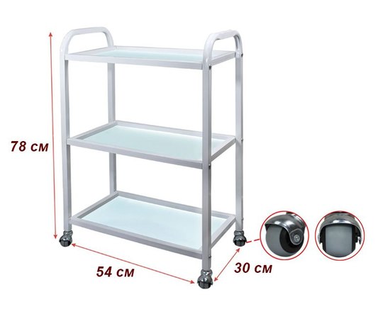 B.S. Ukraine Візок косметологічний модель 019 скло, фото _ab__is.image_number.default