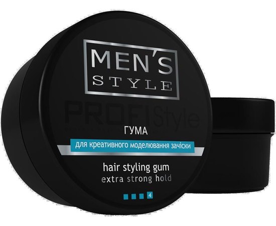ProfiStyle Men's Style Гума для моделювання зачіски екстрасільной фіксації, 80 мл, фото 