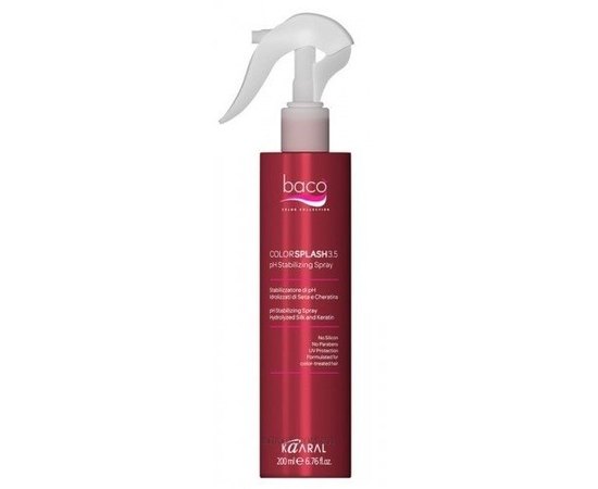 Kaaral Baco Colorplash Stabilizing Spray 3.5 pH Спрей для стабілізації рівня pH волосся, 200 мл, фото 
