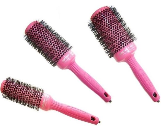 Брашинг для волос Olivia Garden Ceramic+ion Thermal Brush Pink, изображение 4