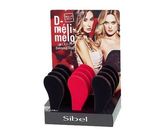 Расческа для пушистых и длинных волос Sibel D-Meli-Melo Velvet