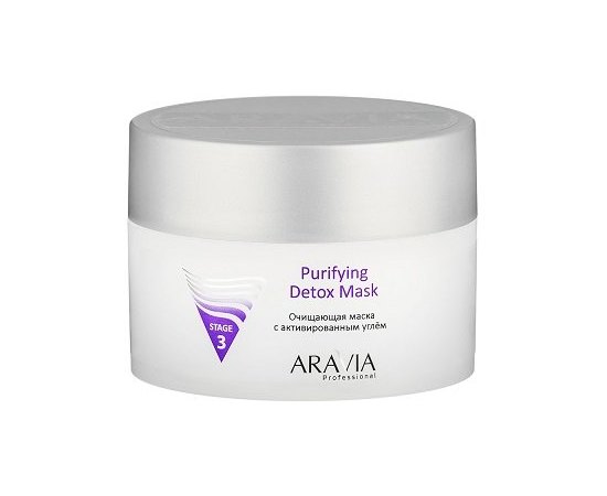 Aravia Professional Purifying Detox Mask Очищаюча маска з активованим вугіллям, 300 мл, фото _ab__is.image_number.default